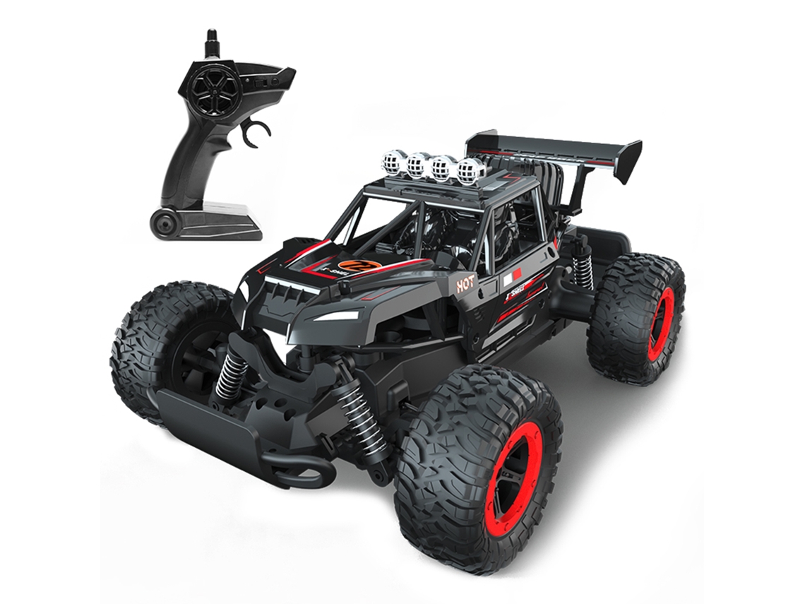 Mali carro de Controle Remoto 2.4ghz Veículo Off road Elétrico de Alta Velocidade com Luzes para Crianças e Adultos Vermelho