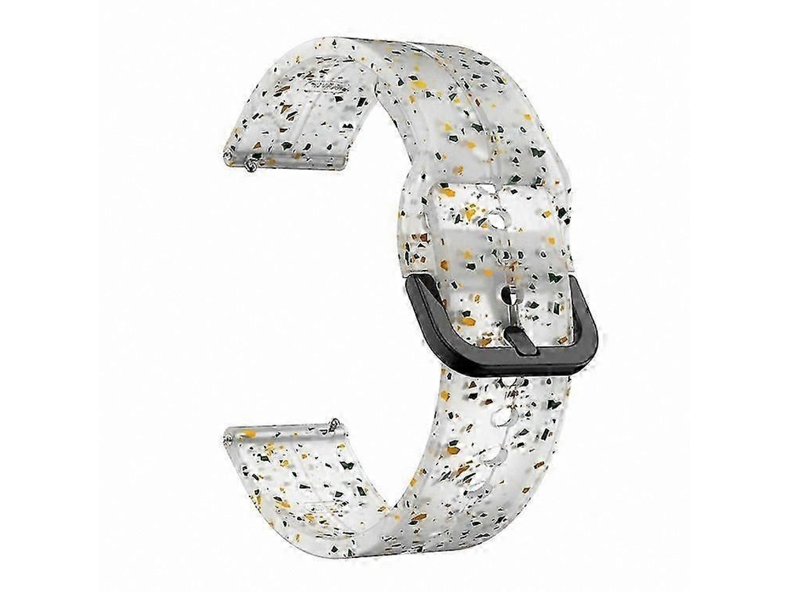 Pulseira De Silicone De 20 Mm Com Fivela Quadrada Para Smartwatches - Estilo Luxe Trend
