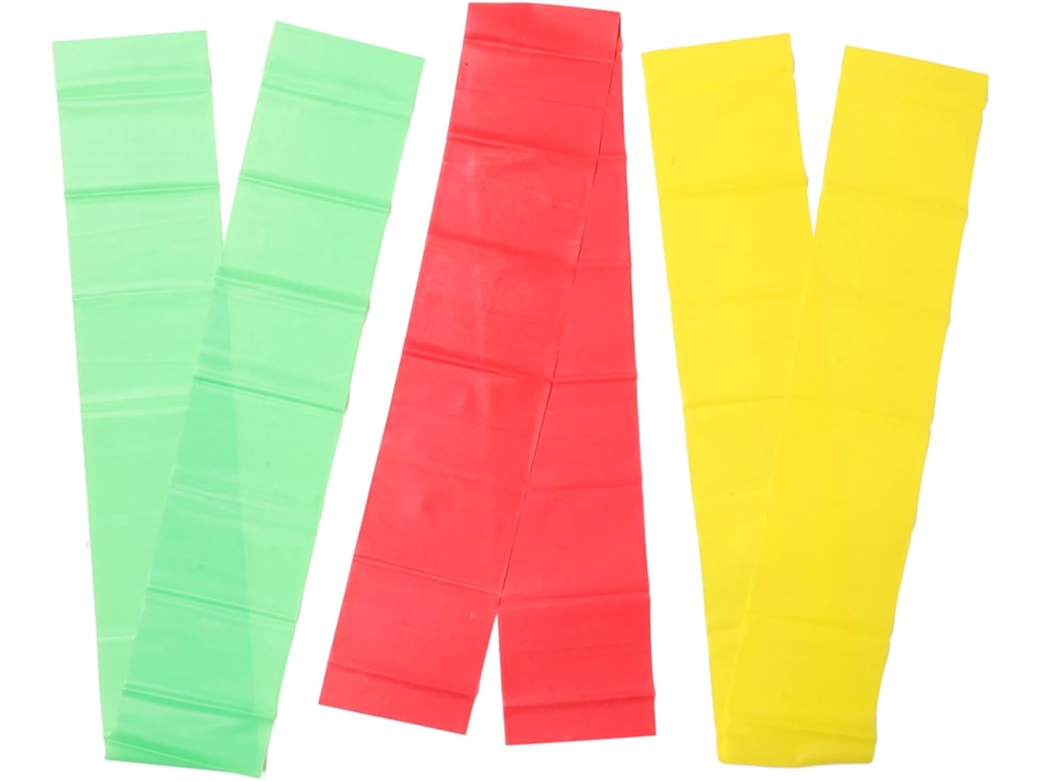 Supvox Conjunto De 3-faixas Elásticas Resistência Para Exercícios, Yoga, Pilates, Fitness, Leves E Portáteis