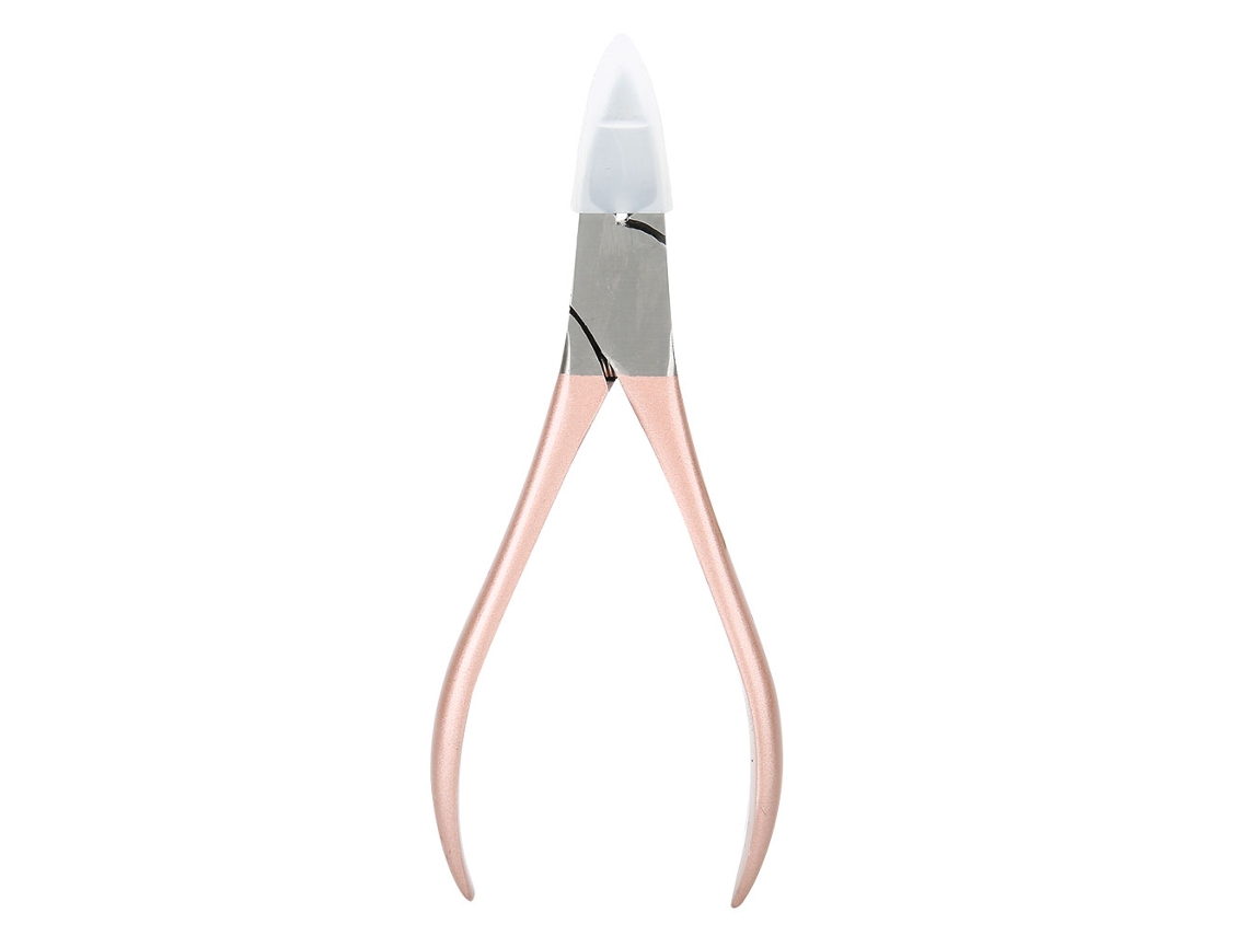 Tesoura De Unha Encravada E Remoção De Pele Morta Em Aço Inoxidável Ferramenta De Pedicure Dourado Rosa