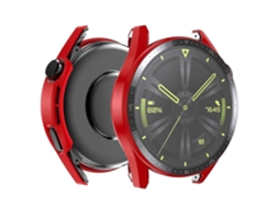 Capa fosca para Huawei Watch GT 3 46 mm, relógio inteligente com mostrador de vidro temperado e tela HD, design Ly Ebike