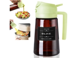 Garrafa de Espuma Culinária 2 em 1 de 470ml, Garrafa de Óleo para Fritadeira a Ar e Grelha. MDUG (verde)