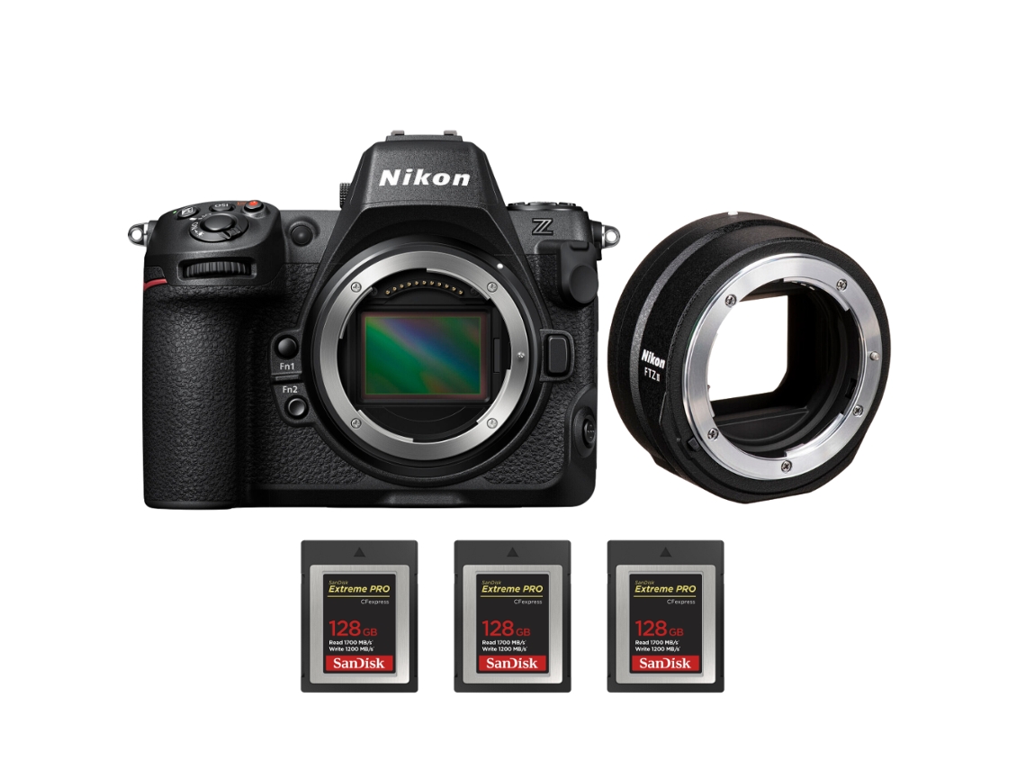 Z8 + Ftz Ii + 3 Sandisk 128gb Extreme Pro Cfexpress Type B + Ebook “20 Dicas para Fotos Que Impressionam” NIKON