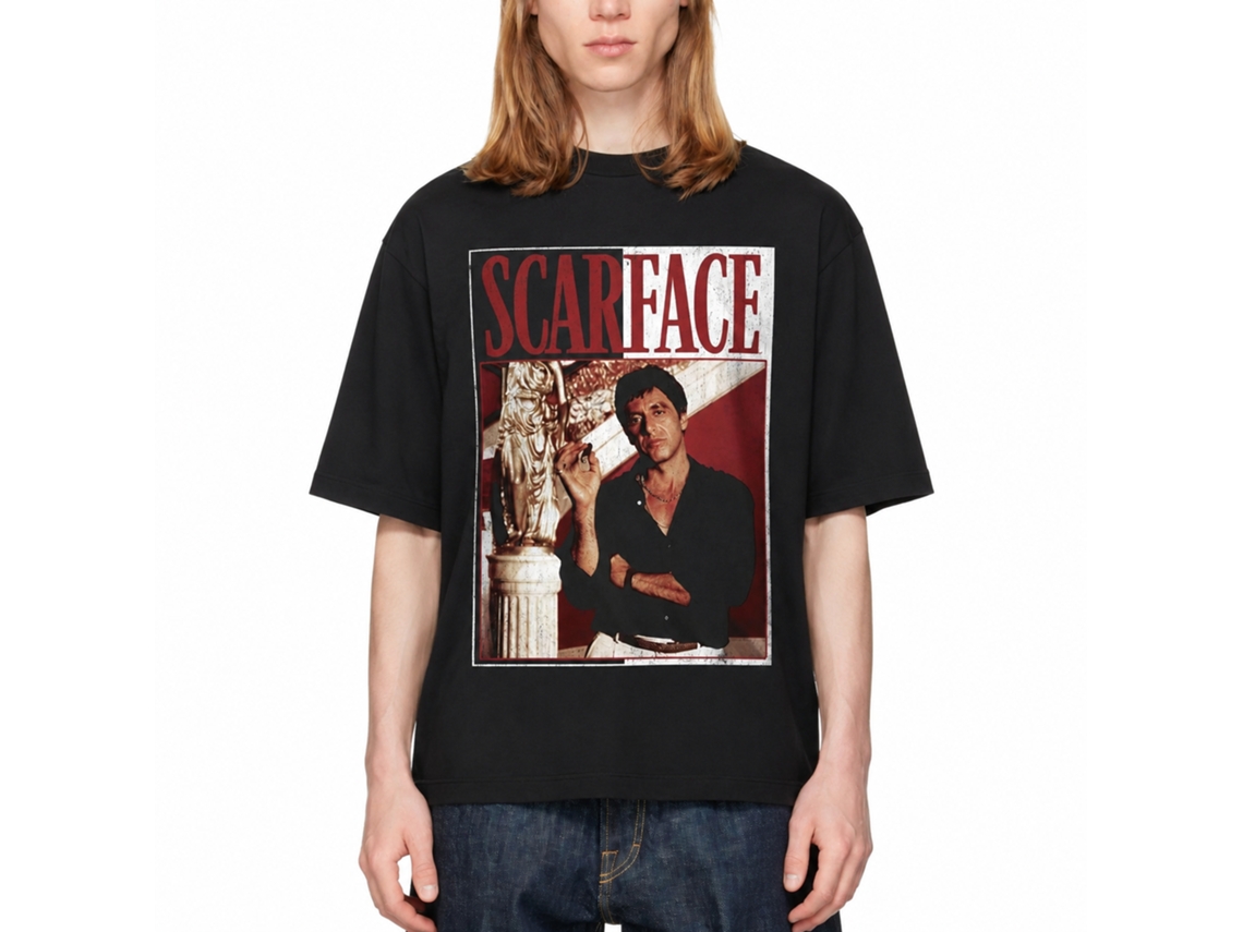 Rockinstone Scarface Movie Black Adult Shirt Size:l