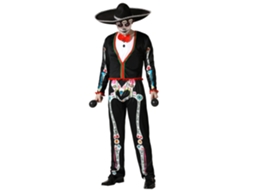 Disfarce Para Homem Adulto Esqueleto Mexicano Mariachi XS ATOSA