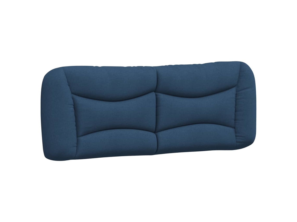 Almofadão de cabeceira VIDAXL Azul Tecido (120 cm)