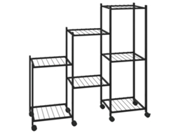 Flower Stand, Flower Stands Vidaxl Preto Ferro (n/a)