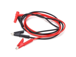 Yuru linha de Teste de Multímetro 4mm Plug To Clip Cabo Diy para Diagnóstico de Carros Vermelho Preto 1m