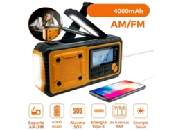 (f1) Rádio Solar Portátil De Emergência