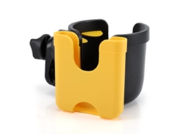 Suporte 2 em 1 AQUAFORGE para Copo e Celular de Bicicleta, para Bicicletas, Carrinhos de Bebê, Andadores, Scooters e Cadeiras de Rodas