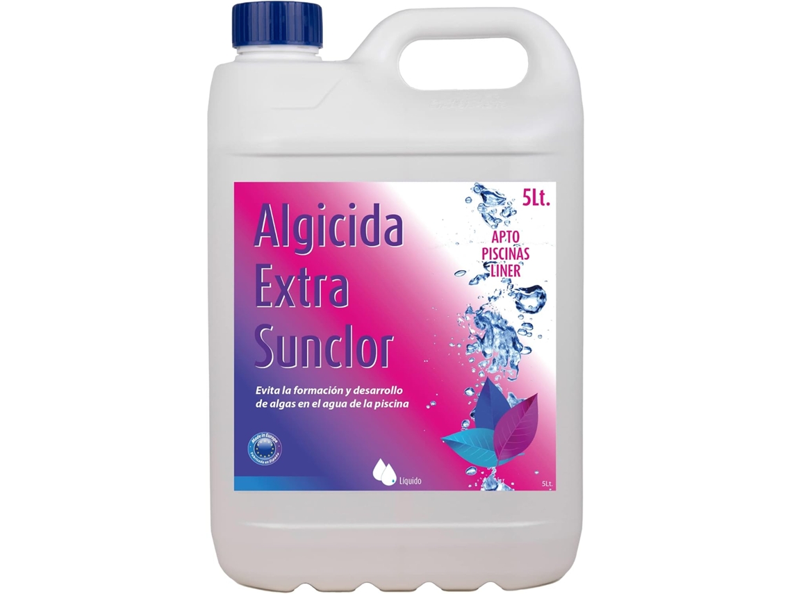 Algicida Extra Sunclor 5 Litros Para Piscina Com Alta Concentração