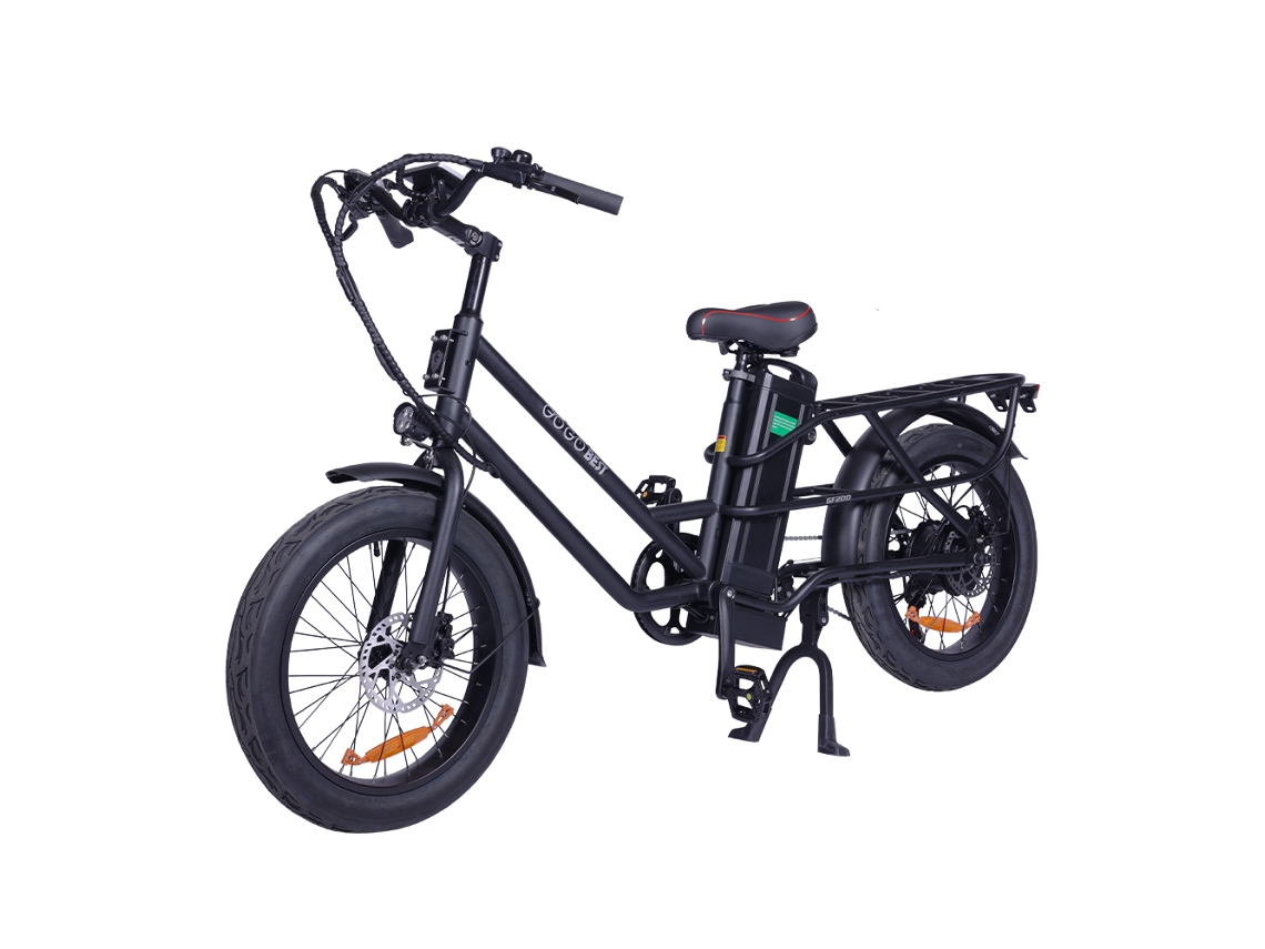 Gogobest Gf200 Bicicleta Elétrica Urbana De Carga De 20 Com Motor De 500w E Bateria De 48v 15.6ah