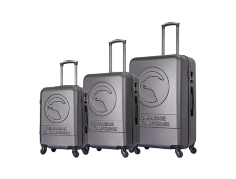 Conjunto de 3 Malas com Rodas Cinza Escuro Cc-T243 Dark Grey COMPAGNIE DE CALIFORNIE