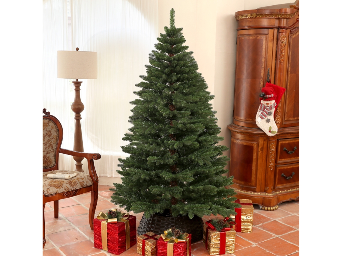 Árvore De Natal Artificial, Em Aço, Plástico, Na Cor Verde