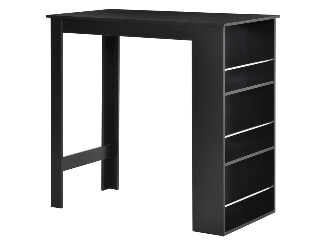 Mesa De Bar Com 3 Prateleiras Estilo Moderno