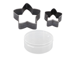 2 Peças Matriz De Corte De Couro Forma De Estrela Punção Ferramenta Para Artesanato Diy Têxtil