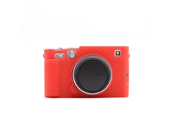 Capa para Fujifilm X e5 Capa de Silicone para Câmera CUICH (vermelha)