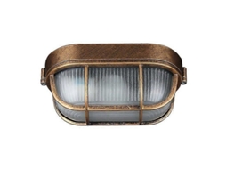 Lâmpada De Parede Vintage À Prova De Água Em Alumínio Com Abajur De Vidro E Lâmpada Led 3w E27 Estilo Retro Campestre