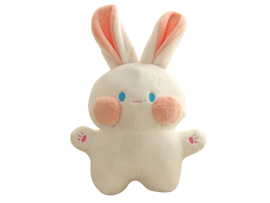 Brinquedo de Pelúcia de Coelho Fofo Macio Pillow de Algodão PP Presente para Crianças Meninas 15.7in Branco | S/MARCA