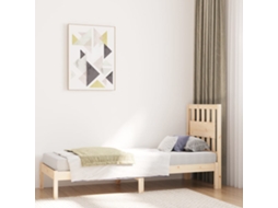 Vidaxl Estrutura De Cama Pequena Solteiro 75x190 Cm Pinho Maciço