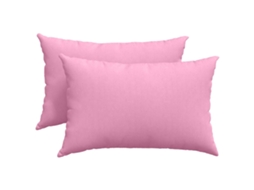 Vidaxl Travesseiros De Sofá 2 Unid. Tecido Rosa 60 X 40 Cm