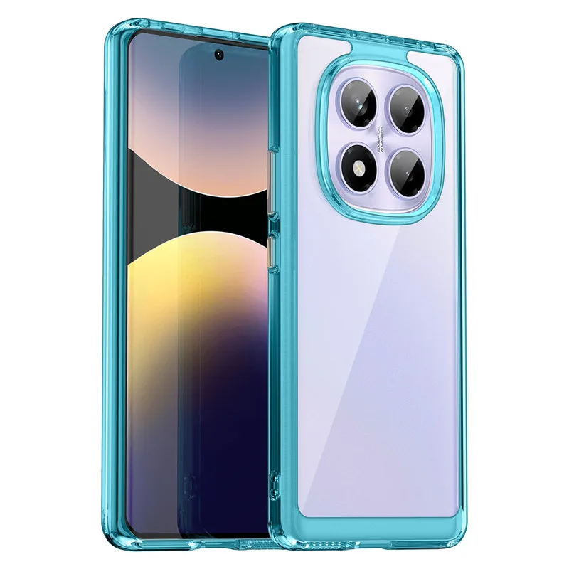 (azul-lago, Redmi Note 14 Pro 4g (global)) Capa Protetora Fosca À Prova De Choque, Compatível Com Carregamento Sem Fio Magnético