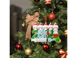 Laxiscreed Decoração De Natal Em Resina Para Árvores, Ideal Para Famílias Com 1 A 7 Sobreviventes