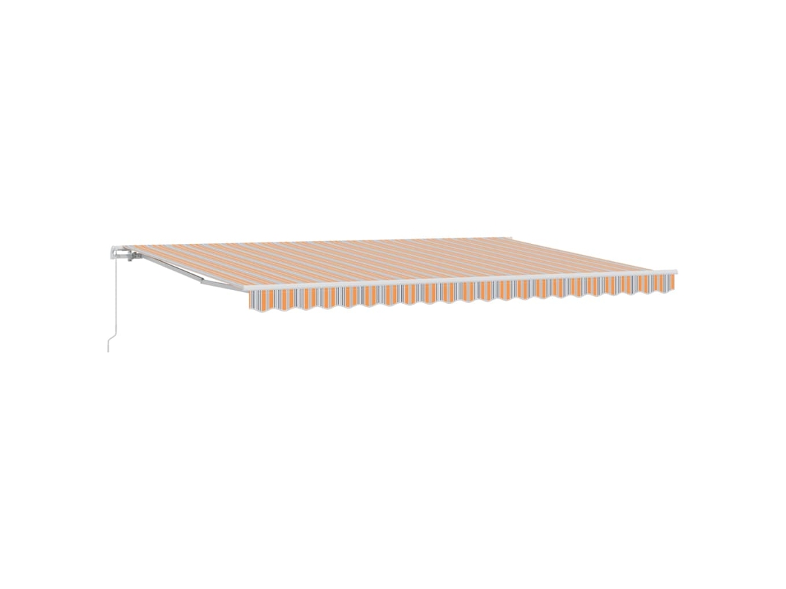 Toldo Retrátil Manual Vidaxl Multicolorido Tecido