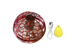 Bola Voadora Ufo Luminosa Com Indução E Levitação Cíclotron, Brinquedo Infantil Com Bateria 200mah Vermelho