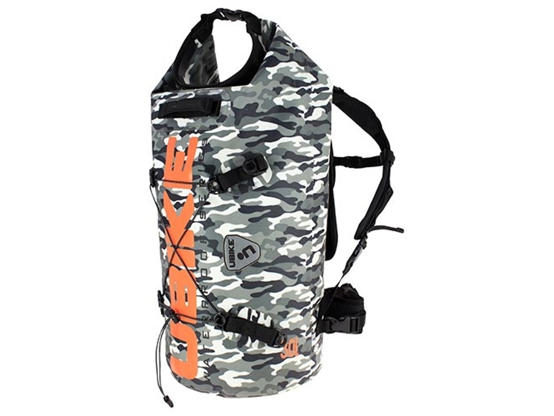 Saco Impermeável Modular Ubike Cylinder 30L Camouflage