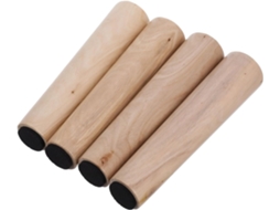 Nuobesty Conjunto De 4 Pés Madeira Maciça Para Móveis Resistentes Reposição Sofá, Cama, Mesa, Banco E Cômoda Armário
