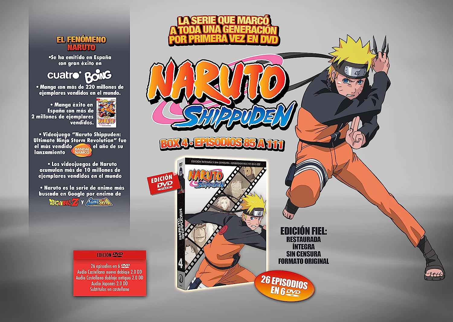 DVD Naruto Shippuden Box 4