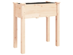Conjunto 1 Vaso Vidaxl Marrom Madeira (71 X 37 X 76 Cm)
