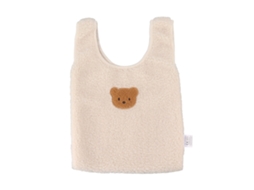 Mali bolsa Feminina de Pelo Urso Fofo Grande Capacidade para Uso Diário Bege