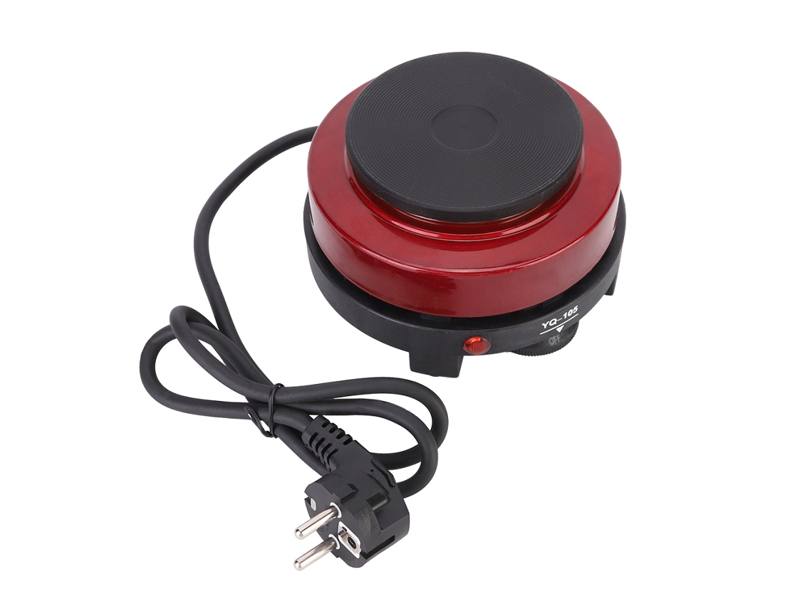 Laxiscreed Fogão Elétrico Mini Portátil Com Plug-in, Aquecimento Rápido E Design Compacto Para Cozinha