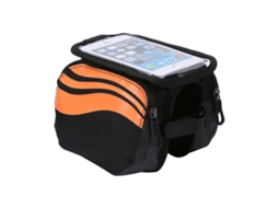 2026 bolsa para Bicicleta Frame Dianteira com Bolsa de Célular 4.8 5.7 Polegadas Laranja