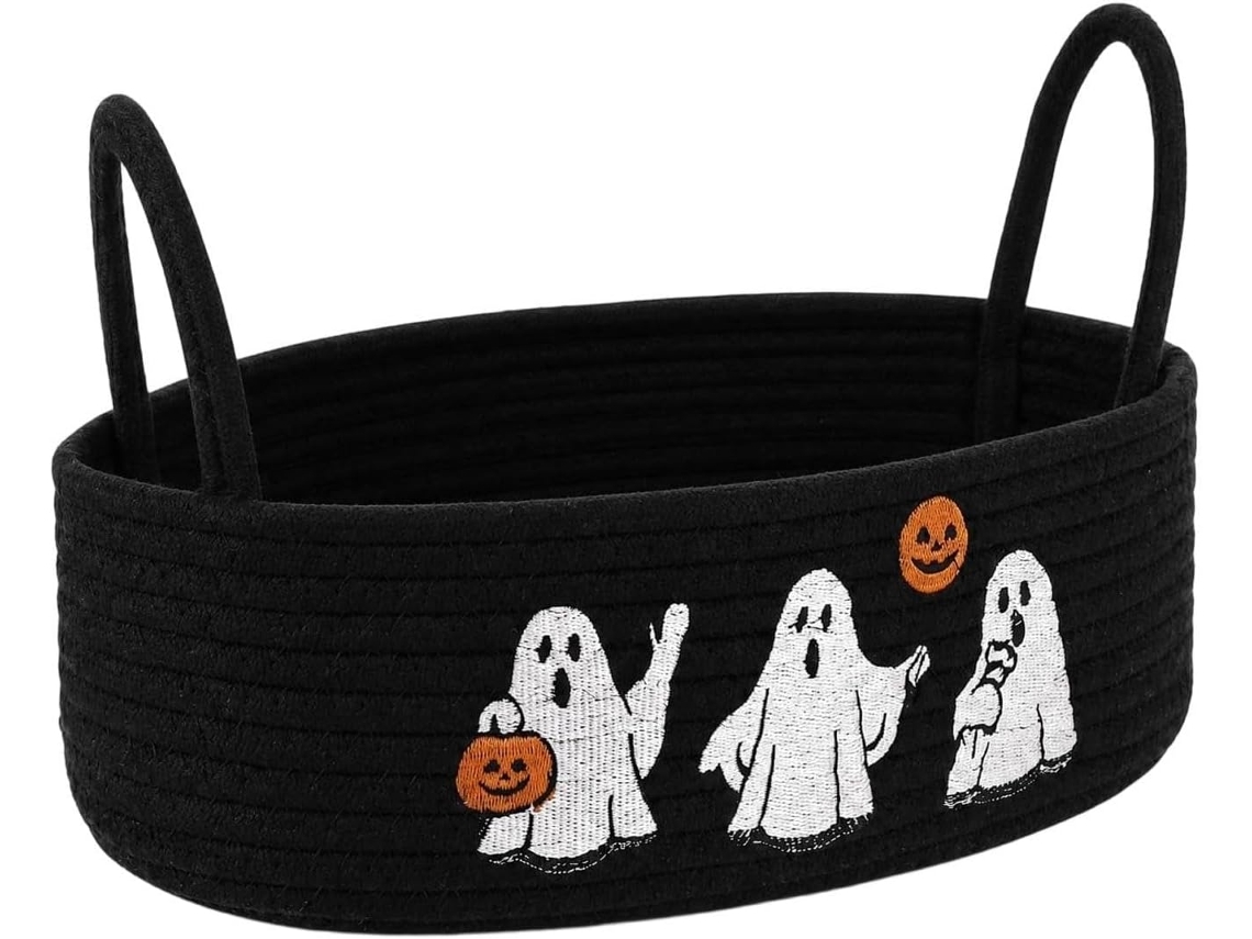 Cestas De Doces De Halloween Com Tema De Fantasmas