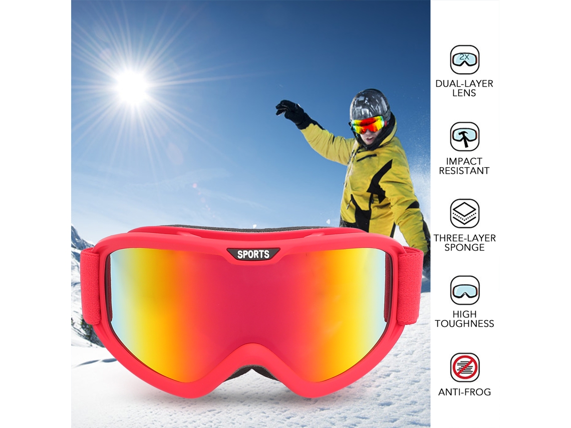 Óculos De Ski Anti-embaçamento Com Proteção Uv Para Homens, Mulheres E Jovens - Óculos De Neve Para Ski E Snowboard