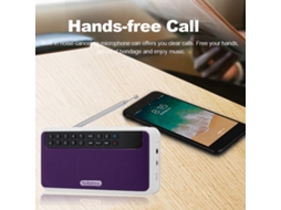 Altavoz Inalámbrico Bluetooth Rolton E500 de 6 W, Estéreo Hifi, Radio Fm, Linterna Portátil Y Grabadora de Tarjeta Tf.