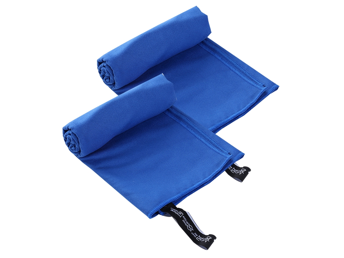 Toalha de Microfibra, Ideal para Viagens e Esportes. Secagem Rápida, Superabsorvente. Pacote com 2 Unidades de 40*80cm AQUAFORGE