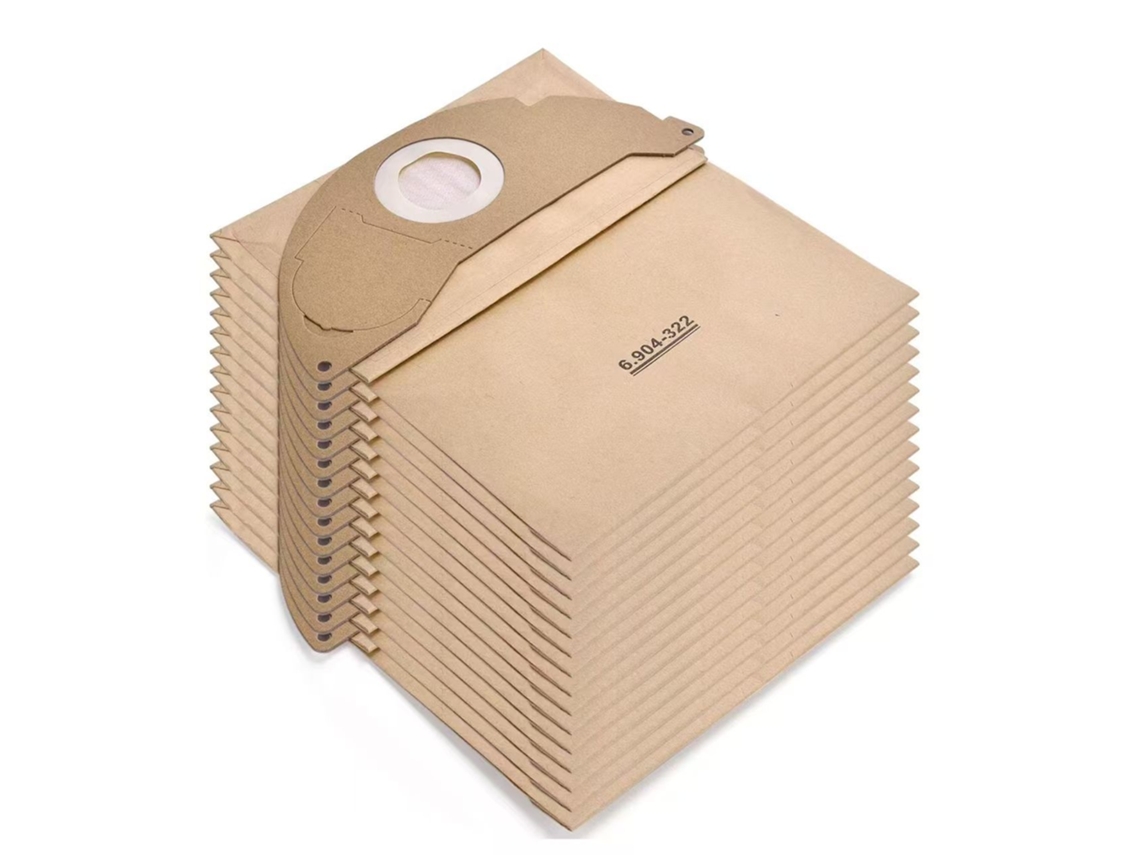 15 Sacos De Papel Karcher Wd2 Mv2 Para Uso Duplo, Seco E Úmido, Acessórios De Alta Qualidade.