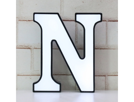 Luzes de Letras Led 1 Peça Diy Marquee Night Light Sinal de Alfabeto Iluminado com Led Branco Quente