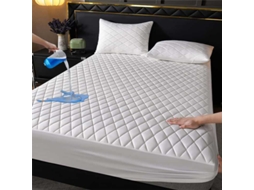 Lençol Com Elástico Impermeável,90x200cm, Protetor De Colchão Antiderrapante, Adequado Para Uso Doméstico E No Quarto Branco Hexinyigjly