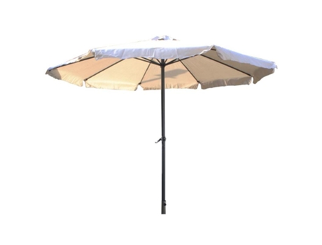 Parasol metal 48 mm manivela 3 mt beige