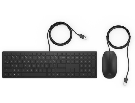 Teclado + Rato HP 400 (Com Fio - Teclado Numérico) — Com Fio