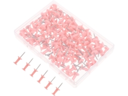 Tachinhas Decorativas Plástico Ferro e Rosa, 100 Unidades