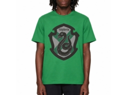 Rockinstone Harry Potter Minimalist Slytherin Emblem Irish Green T-shirt Size:l