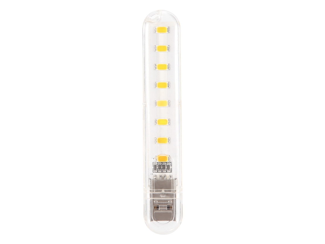 Luz Noturna Led Mini Alta Luminosidade Lâmpada de Leitura Mesa Laptop Usb Branco Quente | S/MARCA