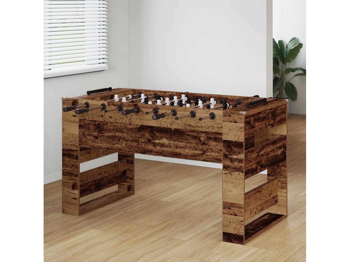 Vidaxl Mesa De Pebolim Madeira Antiga 146,5 X 74 X 85 Cm