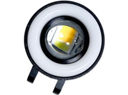 Farol de LED para motocicleta, 30 W, 5000 lúmens, liga de alumínio, IP67, preto